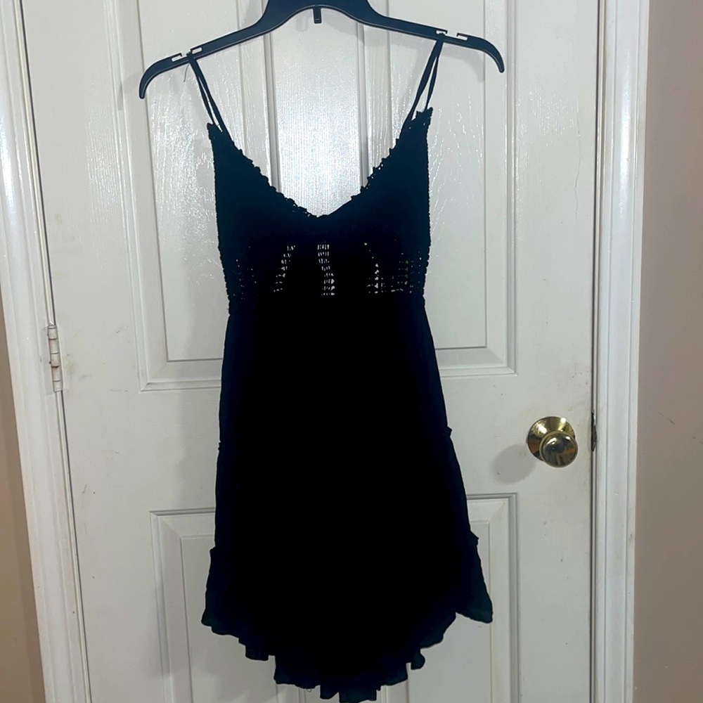 Forever 21, Black Knit Babydoll Dress